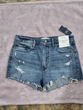 NWT Abercrombie & FITCH High RISE MOM Shorts 30/10